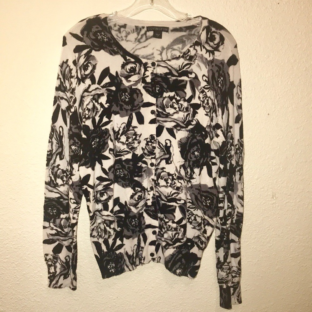 Covington Floral Cardigan Sweater